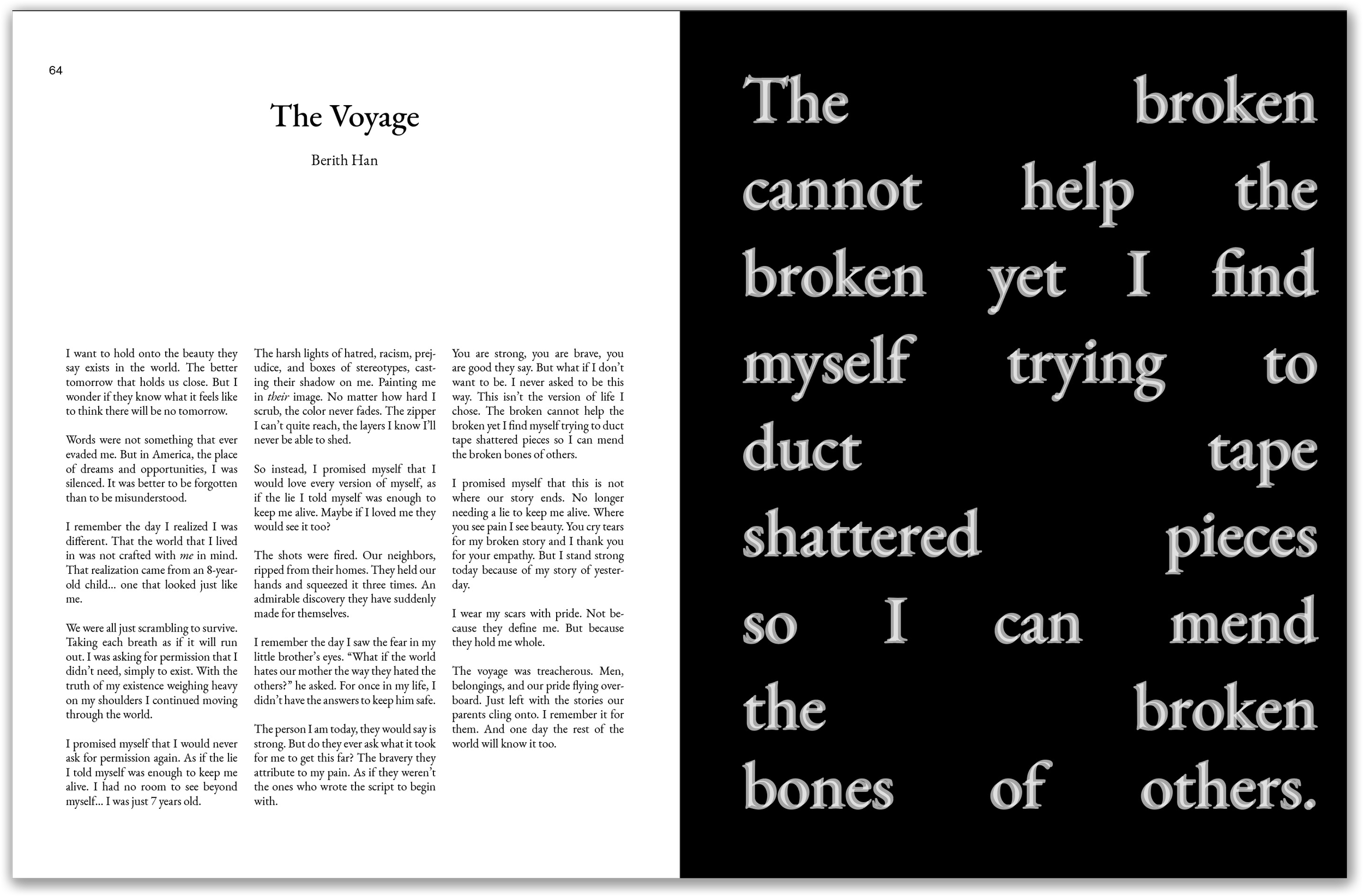 Issue 001 sample spread